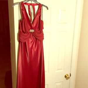 Red Halter Ballgown